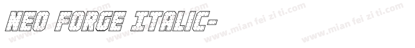 Neo Forge Italic字体转换